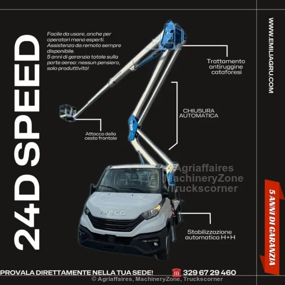 Socage PIATTAFORMA AERE SOCAGE 24D allestita su IVECO